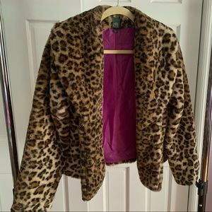Wild Fable faux leopard jacket